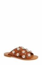 Women's Marc Fisher D Raidan Studded Sandal, Size 5 M - Brown