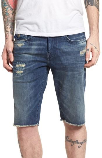 Men's True Religion Brands Jeans Ricky Relaxed Fit Shorts - Blue