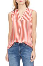 Women's Vince Camuto Stripe Sleeveless Blouse - Red