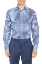 Men's 1901 Trim Fit Check Dress Shirt - 34/35 - Blue