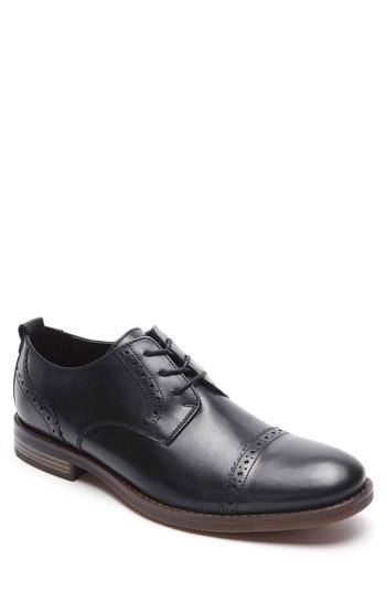Men's Rockport Wynstin Cap Toe Derby .5 W - Black