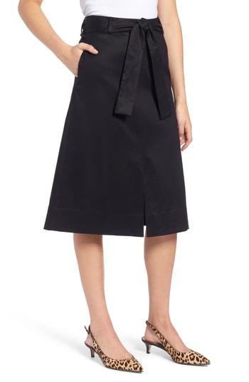 Women's 1901 A-line Midi Skirt - Black
