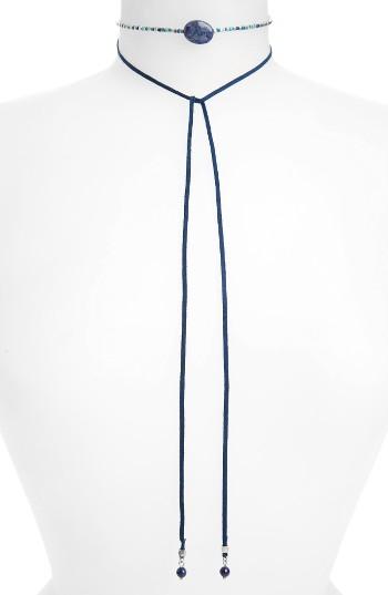 Women's Treasure & Bond Leather Tie Choker Necklace