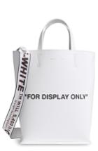 Off-white Virgil Was Not Here Leather Tote - White