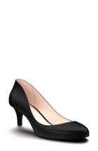 Women's Shoes Of Prey Kitten Heel Pump B - Black