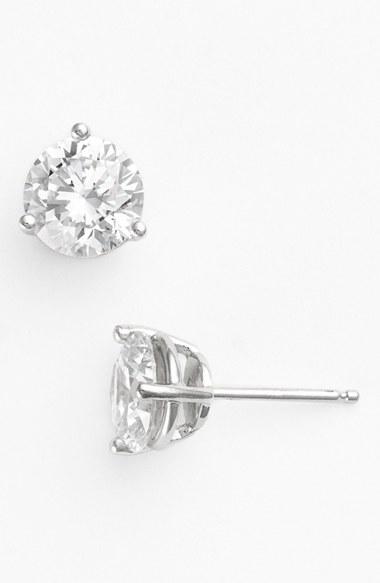 Women's Nordstrom Precious Metal Plated 4ct Tw Cubic Zirconia Earrings