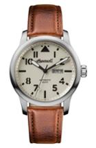Men's Ingersoll Hatton Automatic Leather Strap Watch, 46mm