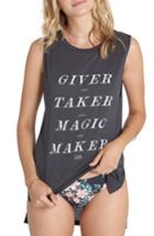 Women's Billabong Giver Taker Magic Maker Graphic Tank