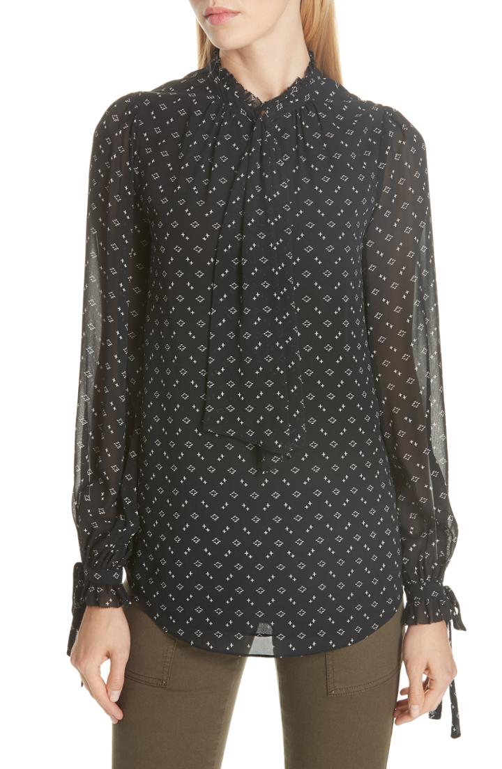 Women's Joie Ronli Print Silk Blouse