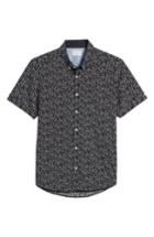 Men's 7 Diamonds Dark Star Floral Print Sport Shirt