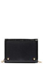 Women's Nordstrom Leather Wallet On A Chain - Black