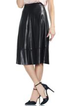 Women's Vince Camuto Faux Leather Skirt - Black