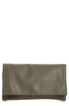 Sole Society Melrose Faux Leather Clutch - Black