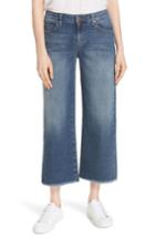 Women's Eileen Fisher Frayed Wide Leg Ankle Jeans
