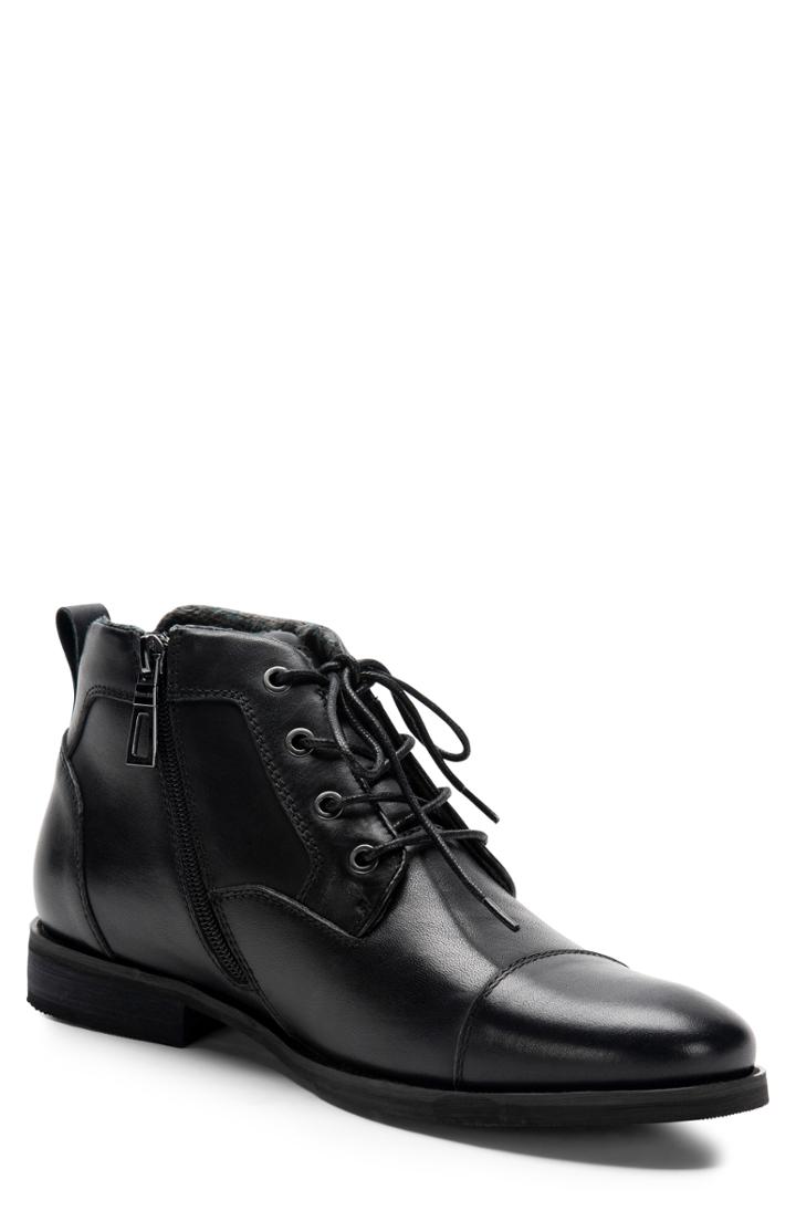 Men's Blondo Bill Cap Toe Faux Fur Chukka Boot .5 M - Black