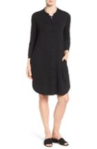 Women's Eileen Fisher Mandarin Collar Jersey Shirtdress