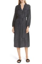 Women's Apiece Apart Roos Metallic Check Shirtdress - Blue