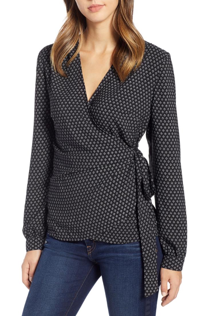 Women's 1901 Wrap Top - Black