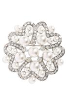 Women's Nina Imitation Pearl & Crystal Brooch