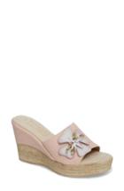 Women's Tuscany By Easy Street Castello Wedge Mule N - Pink