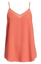 Women's 1.state Chiffon Inset Camisole - Orange