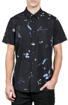 Men's Volcom Oblivion Woven Shirt, Size - Black