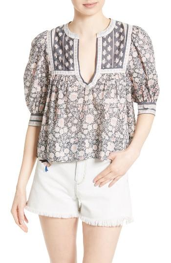 Women's La Vie Rebecca Taylor Zinnia Floral Print Top