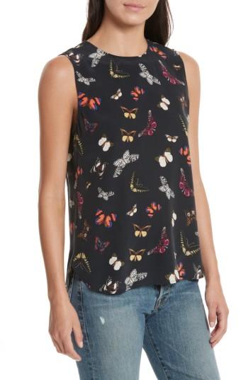 Women's Equipment Lyle Print Silk Top - Blue