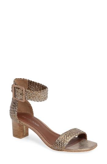 Women's Donald J Pliner Fae Block Heel Sandal M - Metallic