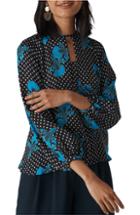 Women's Kane Kane Ruffle Hem Floral Top