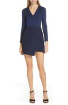 Women's Alice + Olivia Evette Asymmetrical Minidress - Blue