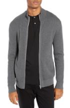 Men's Theory Udeval Breach Regular Fit Zip Sweater - Grey