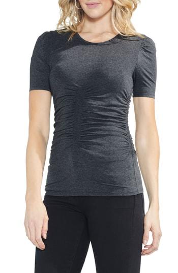 Women's Vince Camuto Ruched Tee, Size - Grey