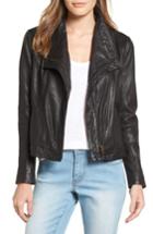 Women's Caslon Leather Jacket - Black