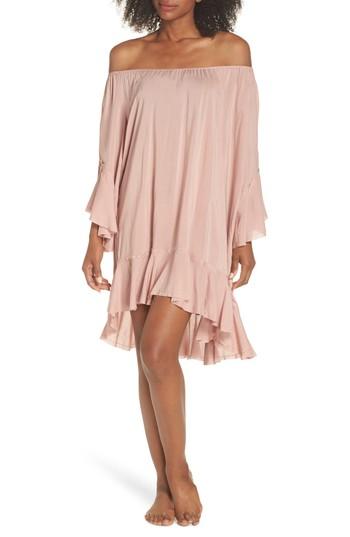 Women's Elan Off The Shoulder Cover-up Dress, Size - Pink