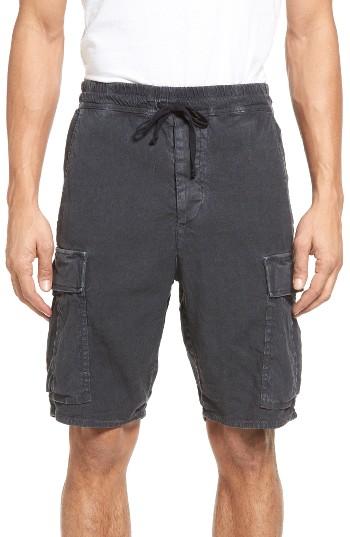 Men's Vince Drop Crotch Linen Blend Cargo Shorts