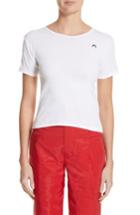 Women's Marine Serre Logo Tee - White