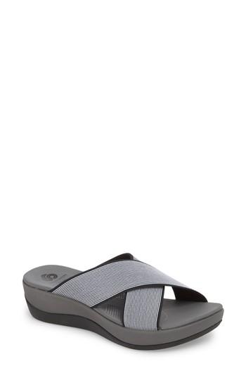 Women's Clarks Arla Elin Slide Sandal M - Black