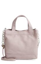 T-shirt & Jeans Resin Chain Strap Faux Leather Crossbody Bag - Purple