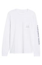 Men's Vineyard Vines Vintage Long Sleeve Pocket T-shirt - White