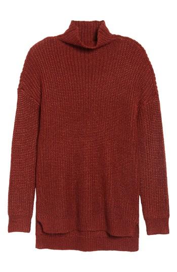 Women's Trouve Rib Knit Sweater, Size - Brown