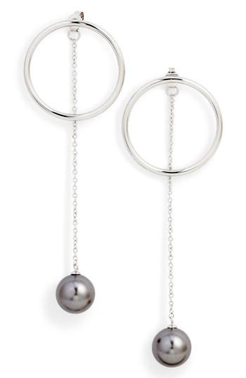 Women's Halogen Modern Imitation Pearl Drop Earrings