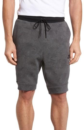 Men's Nike Sportswear Tech Fleece Shorts, Size - Grey