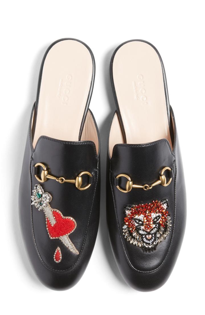 Women's Gucci Princetown Mule Loafer Us / 40eu - Black