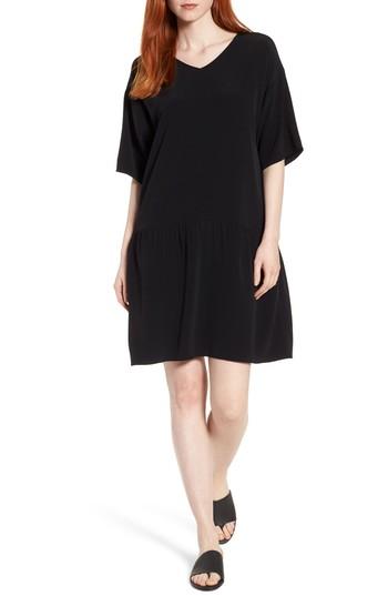 Women's Eileen Fisher Drop Waist Tencel Blend Dress