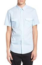Men's Calibrate Slim Fit Print Short Sleeve Sport Shirt