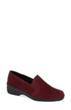 Women's Ara Rabina Wedge Loafer M - Burgundy