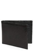 Men's Torino Belts Genuine Lizard Wallet - Black