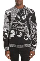 Men's Versace Collection Print Crewneck Sweatshirt - White