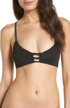 Women's L Space Flynn Domino Bikini Top - Black